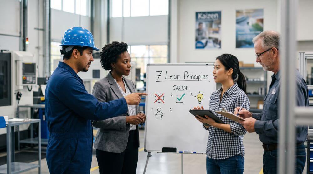 How to Apply the 7 Lean Principles to Improve Manufacturing Efficiency